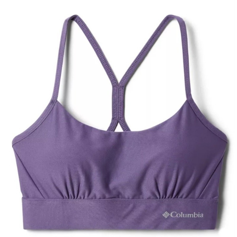 NWT Columbia Cross Back Sports Bra M Purple 113603
